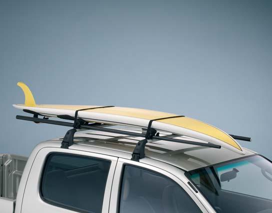Roof rack with optional surfboard / mast holder 9. Seat storage bag 10. Coat hanger Adding to the adventure The Hilux has an almost legendary 'go anywhere' capability.