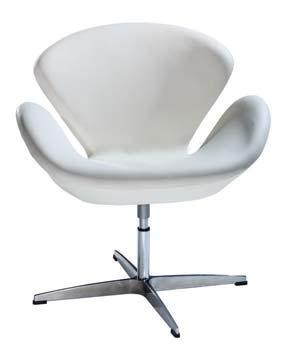 30 H 8101 swanson chair White Vinyl 28