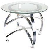 / Glass 21 Dia x 21 H A-11 End Table -