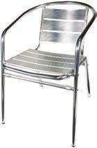 32 H L-3 Maple / Chrome Chair 16 L x