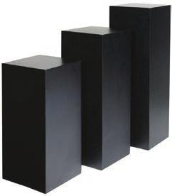 N-1 Pedestal - Black 12 L x 12 D x 30 H N-2