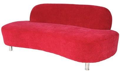 .. & Chrome H-5 Modern Sofa 72 L x 31 D