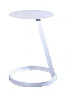 CUBE TABLE* white plastic/clear acrylic top 82057 TABLES 20"L