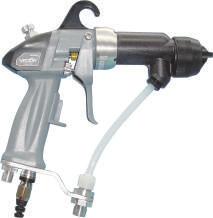 Vector guns options are available for both waterborne or solvent based paints.
