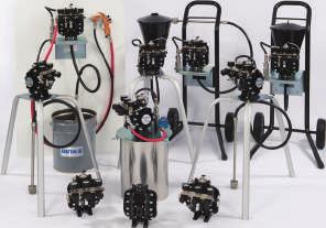 46 PRODUCT CATALOGUE DIAPHRAGM PUMPS 70 BINKS DX70 AIR OPERATED 1:1 DIAPHRAGM PUMPS DX70 is the perfect solution for one or two spray gun applications with faster colour changes and quick refills for
