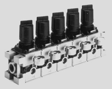 Manifold Regulator Modular Type /3000 Series modular type that can be freely mounted on a manifold station. Optimal for central pressure control. Easily set up using the new knob.