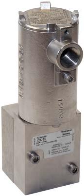 Y*AMMH*S high flow valves High flow range (500 l/min) Direct acting / spring return to safe condition Suited for outdoor use under critical environment conditions (see solenoid list) ertifications: