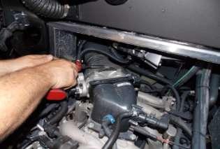 NUMBER 10 10) OBTIN THE THROTTLE BODY IR INLET TUBE & CLMP REMOVED IN SECTION 0080; FROM INSIDE THE VEHICLE, TTCH THE IR
