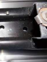 UNDERSIDE OF THE FRONT CROSSMEMBER S SHOWN 60 60) USING DRILL WITH 1/2"