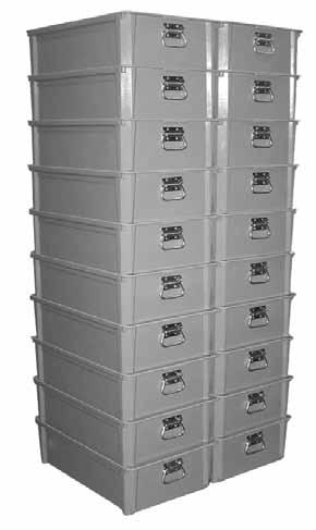 sets within shallow containers are ideal for part and