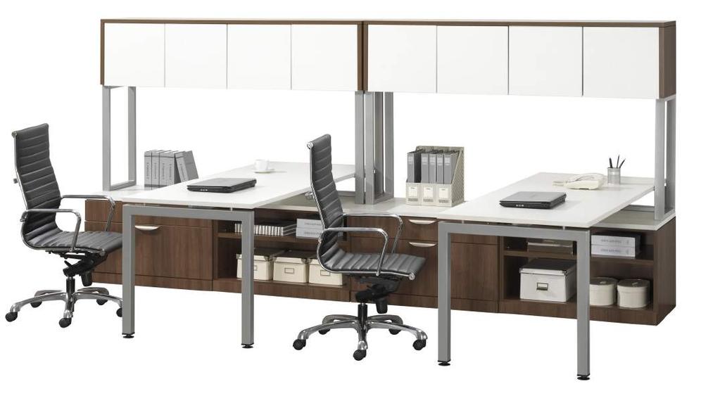 Bridge Series Typicals Ordering Guide c a s e g o o d s 2 Person Workstation Shown: PLT-3072(2),