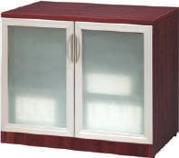 D x 36 H $475 Storage Cabinet with Glass Doors