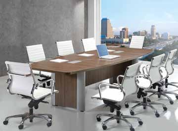 ta b l e s + p r e s e n tat i o n PL Laminate Conference Racetrack Conference Series Attractive and durable laminate surfaces with