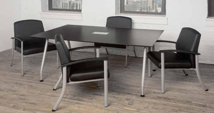ta b l e s + p r e s e n tat i o n PL Laminate Conference Attractive and durable laminate surfaces with PVC DuraEdge detail make these conference tables perfect for any application. Standard 29.5"H.