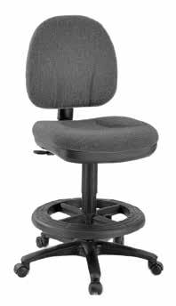 Available in Black Mesh with optional Fabric or Leather Seat. Must specify seat color number.