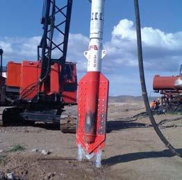 --VIBRATORY PILE DRIVING EQUIPMENT-- Top Feed Vibroflotation The top feed vibroflotation method consisting of firstly the rig or prob is positioned at the point on the ground surface where the