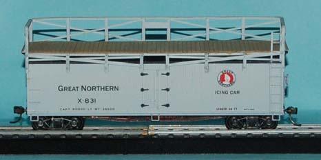 deck, painted MW gray Kadee Arch Bar trucks custom built from GN plans ACR + GN 740H0831b* MW GN