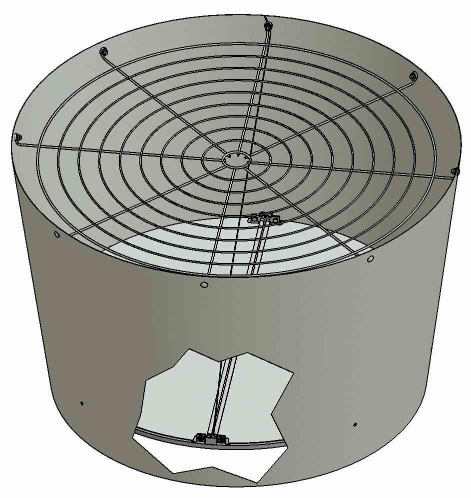 the bottom Grill Eyehook(Item 1) until it is flush with the Cone and secure