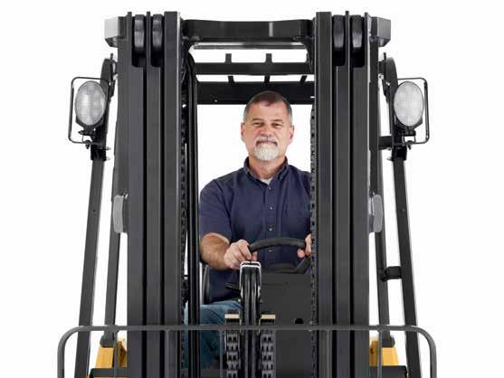 aware of the lift truck and its movements.