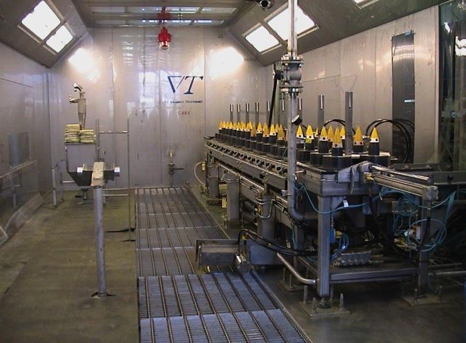 Explosive-D Projectiles Automated system processes 40,000 3, 5, 6, and 8 projectiles per year