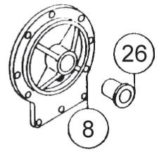 11. Check cover bushing (item #8) for signs of wear.