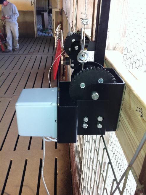 If an automated EPI system, attach automation bracket, automation limit switch arm, wire cable leads, eye shanks into limit switches and string 24 volt cable from the winch back to the power supply