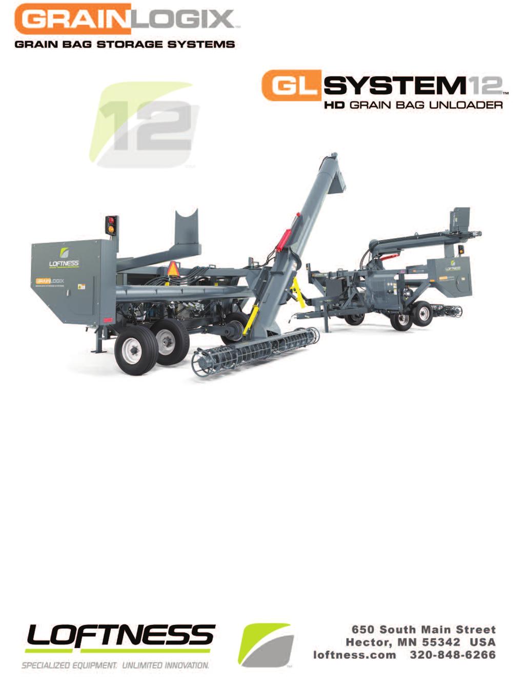 2015 L10027 - Printed 9.15.15 - Prices Effective 11.1.14 Subject to Change - USD - FOB Factory Retail prices Grain Bag Unloader Model GBU-12 Standard Features - Options are shown on the back page.
