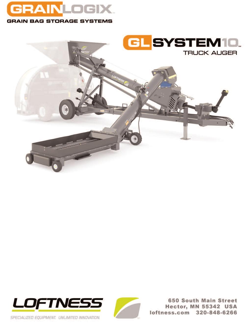 L10032 - Printed 9.15.15 - Prices Effective 11.1.14 Subject to Change - USD - FOB Factory Grain Bag Loader - Truck Auger Option l Hopper Lift Winch Options l Hydraulic Transport Option l PTO Driven