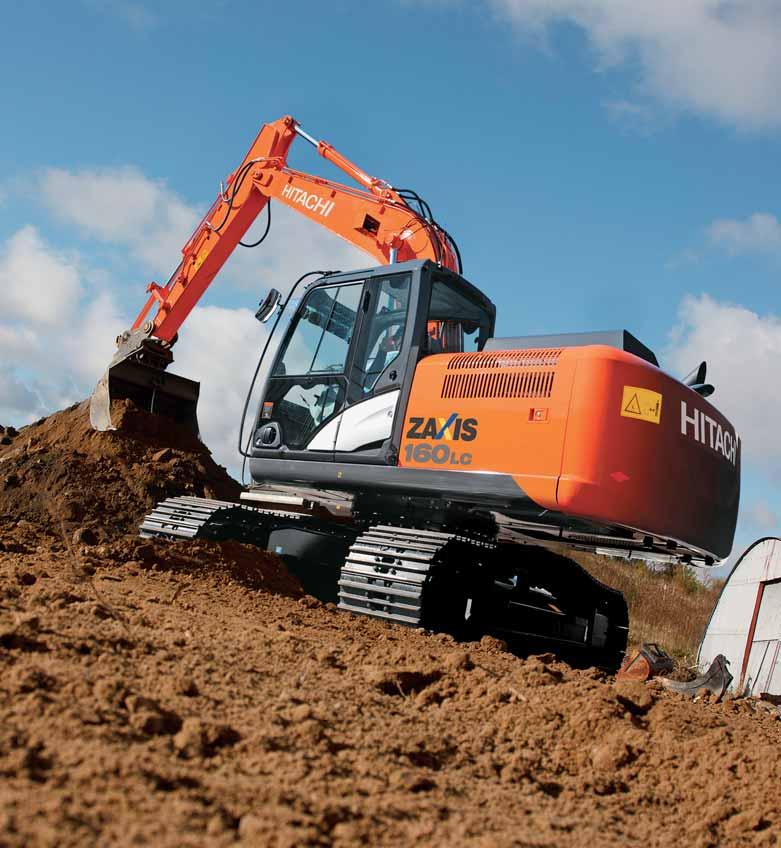 ZAXIS 160LC PERFORMANCE The powerful ZAXIS 160 has been designed to deliver an outstanding level of performance, but with lower fuel consumption than its predecessor.
