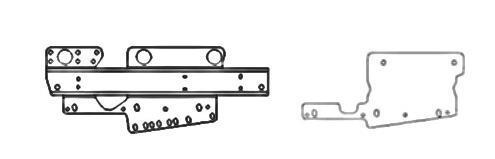crssmember 85059 (1) Left skid plate drp bracket 85072 (1) Right skid plate drp bracket 85071 (1) Belly skid drp plate 85073 (8) Crssmember drp plate 85093 (8) Rear axle truss custmer specific: