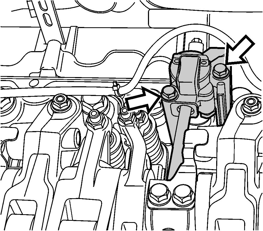 W2004870 28 Install the VEB control valve bolts and torque-tighten to 20 ± 3 Nm (15 ± 2 ft-lb).
