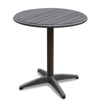 TABLES Aluminium PE wood extension table