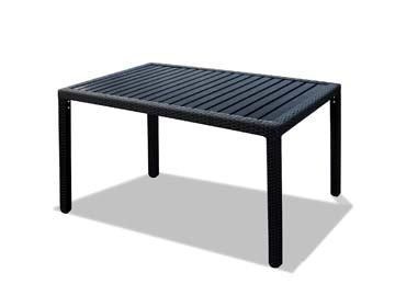 HC Aluminium PE wood table HP004 180x90x74cm