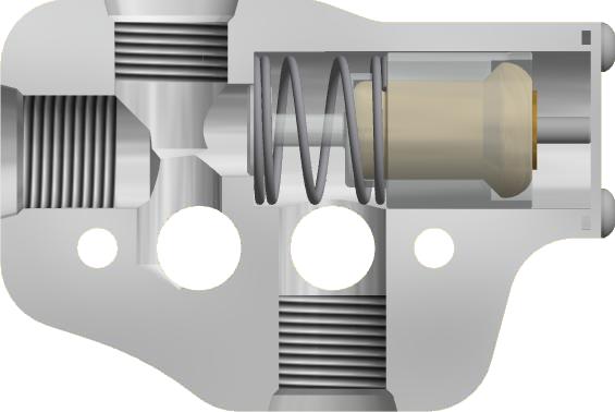 Thermostat Operation 1. The thermostat bypasses the oil cooler until the oil temperature reaches 180 ºF (T4) or 212 ºF (T7), shown in Figure 2.