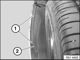 Unscrew the nut at location (3). Remove the Air Guide (4). Disconnect the connector from the tire pressure box. See figure 2. Fig: 2 5.