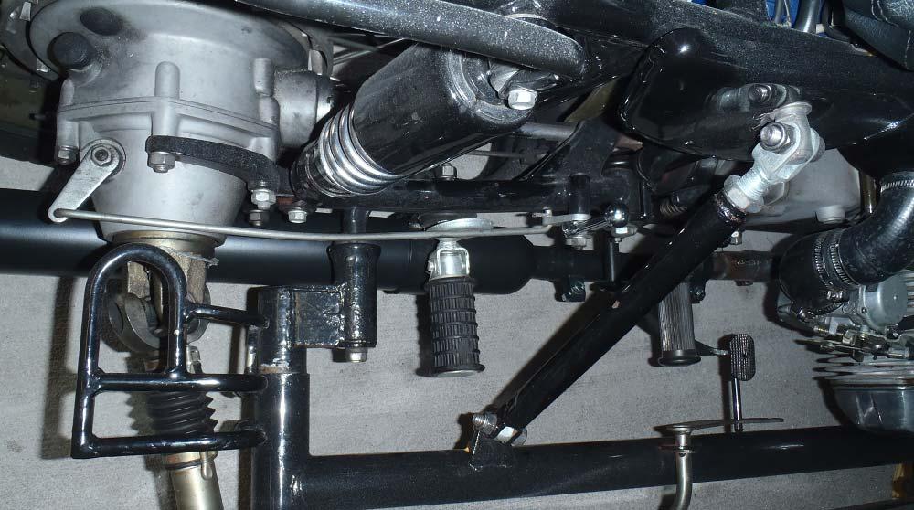 gently tap the end of the new muffler makes with the frame. black transition pipe as far to the left as possible.