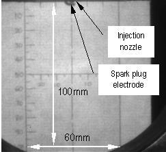 Fig. 6 Calibration image (left) and PLIF image with no gas injection (right) 4 Results and discussion The images showed in Fig.
