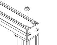 2.13 Universal Adjustable Side Mounts (continued) Install the Mount to a Steel Stand The Frame Mounted and Tee Slot Mounted versions of the Side Mount can be secured to the top plate of a Steel