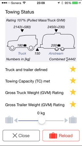 2nd Level Camper uses a database of vehicles throughout the app. Define Vehicle allows you to select the combination of towing vehicle and trailer active currently.