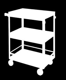 Sound deadened shelves for silent cart use. 3060 Angle-Leg Utility Carts: 3-Shelf Overall Size Shelf Size Shelf Clearance Capacity Caster Size Weight Model# W x L x H (lbs.