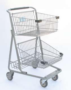 Standard color: Gray. Model #5141 5141 Pick Carts- Two Baskets: Overall Dimensions: 27-1/2 D x 20-1/2 W x 39-1/2 H.