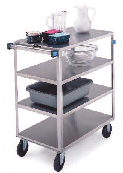 U T I l I T Y C A R T s M u LT i - S h E L f C A R T S 2 MEDIUM DUTY 500 lbs 230 kg MUlTI-shElF CARTs STAiNLESS STEEL Multiple shelves keep trays and supplies organized in a compact footprint.