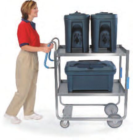 MOVING FOODSERVICE FORWARD #7120 4 TOUGH TRANSPORT 1000 lbs 450 kg ERgO-ONE system UTIlITY CARTs STAiNLESS STEEL This beneficial cart was designed with the help of an orthopedic specialist to prevent