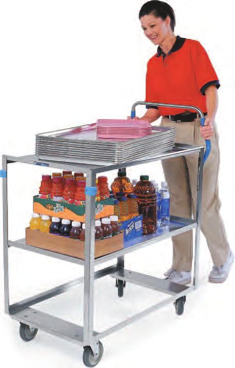 Add capacity to your bussing operation Clear tables and sort flatware and waste in one quick operation Waterproof design is durable Adapter bars available to accommodate waste and silver boxes for