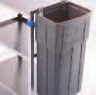 Fits over tubular handle to hold waste and silver boxes. Specify tubular cart model #.