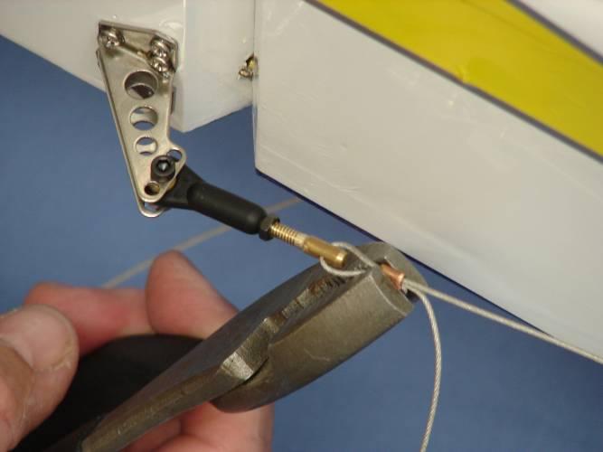 27. Crimp the brass tube with a crimping