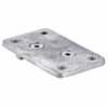 0-0, aluminium casting material, with stainless steel screws, nut