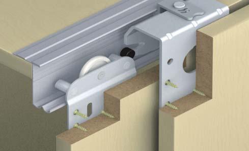 door, easy and quick to install with clip for guide.