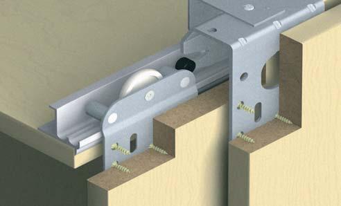device (detachable) Application For smooth sliding door, easy and quick to install with clip for guide.