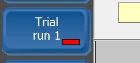 Trial run 1 If the Step-by-step Automatic option is activated (see Program setup sub-menu), the program will automatically open the Trial Run 1 screen.